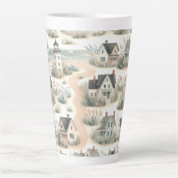 Motif de phare de cottage côtier