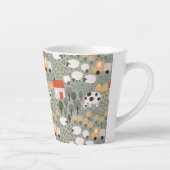 Tasse Latte Motif de scène de ferme mignonne (Droite)