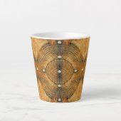 Tasse Latte Motif de sol en or (Devant)