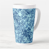 Tasse Latte Motif d'eau no 1 Black BG (Angle droit)