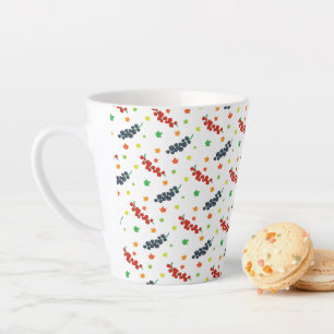 Tasse Latte Motif Des Berries, Berry, Blueberry, Fruit