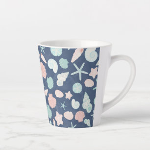 Tasse Latte motif des coquillages