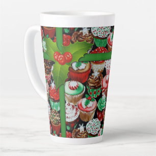 Tasse Latte Motif des gâteaux de Noël