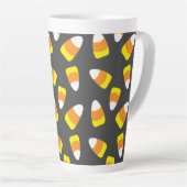 Tasse Latte Motif d'Halloween Candy Corn (Angle droit)