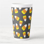 Tasse Latte Motif d'Halloween Candy Corn (Devant)