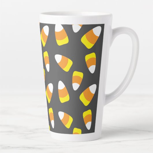 Tasse Latte Motif d'Halloween Candy Corn (Droite)