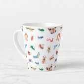 Tasse Latte Motif d'insectes coloré mignon (Angle gauche)