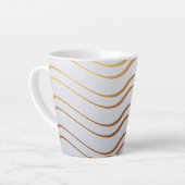 Tasse Latte Motif d'or 3 (Angle gauche)