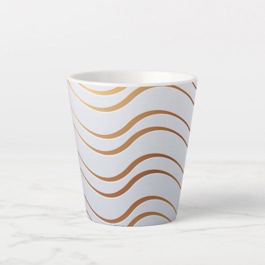 Tasse Latte Motif d'or 3 (Devant)