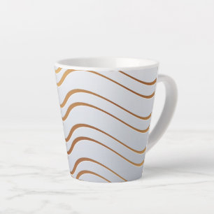 Tasse Latte Motif Doré 3
