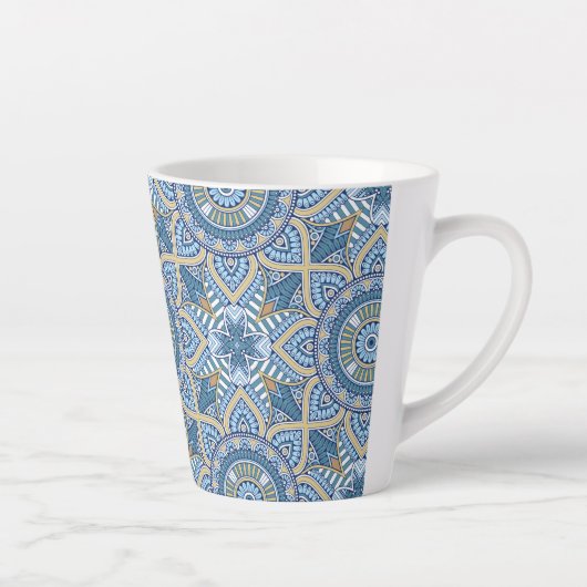 Tasse Latte Motif d'ornement 2 (Droite)
