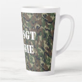 Tasse Latte Motif du camouflage vert militaire (Droite)