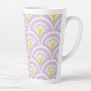 Tasse Latte Motif en coquille de couleur pastel