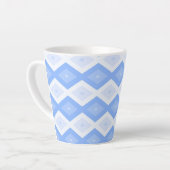Tasse Latte Motif en diamant bleu pâle (Angle gauche)