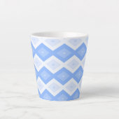 Tasse Latte Motif en diamant bleu pâle (Devant)