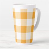 Tasse Latte Motif En vichy jaune (Angle droit)
