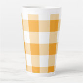 Tasse Latte Motif En vichy jaune (Devant)
