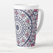 Tasse Latte Motif ethnique Mandala boho chic style indien (Angle droit)