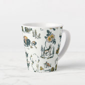 Tasse Latte Motif faunique du parc national Yellowstone (Angle droit)