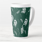 Tasse Latte motif feuille (Angle droit)