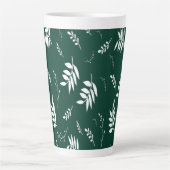 Tasse Latte motif feuille (Devant)