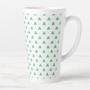 Tasse Latte Motif Feuilles de Trèfle St. Patrick's Day-53224