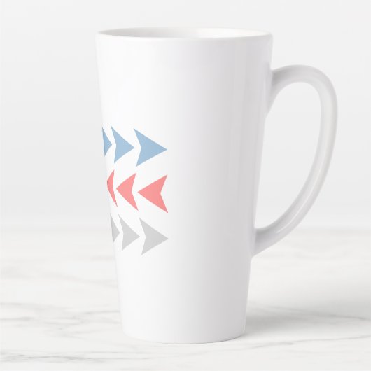Tasse Latte Motif Flèche (Droite)