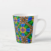 Tasse Latte Motif Fleurs Abstraites uniques (Droite)