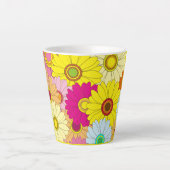 Tasse Latte motif floral (Devant)