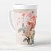 Tasse Latte motif floral (Angle gauche)