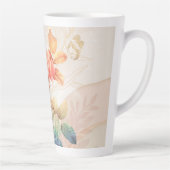 Tasse Latte motif floral (Droite)