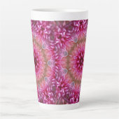 Tasse Latte Motif géométrique à fleurs rose Mandala-67545 (Devant)