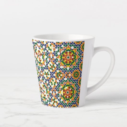 Tasse Latte Motif Géométrique Marocain (Droite)