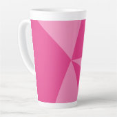 Tasse Latte Motif géométrique triangles (Angle gauche)