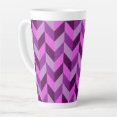 Tasse Latte Motif Herringbone en violet (Angle gauche)