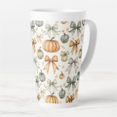 Tasse Latte Motif mignon de la bow automate (Angle droit)