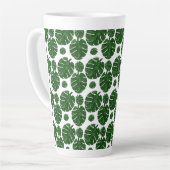 Tasse Latte Motif Monstera (Angle gauche)