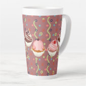 Tasse Latte Motif Pastelitos chocolat (Angle droit)