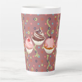 Tasse Latte Motif Pastelitos chocolat (Devant)