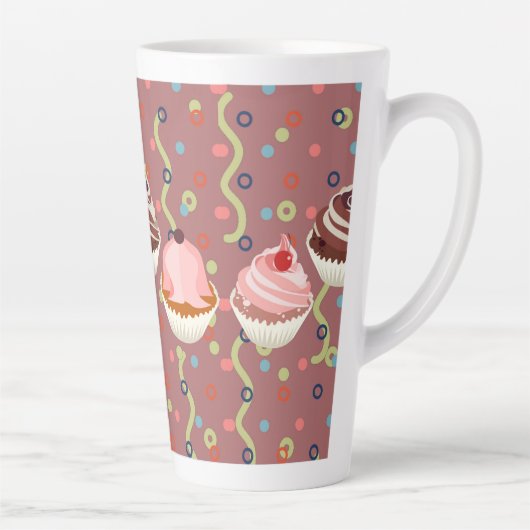Tasse Latte Motif Pastelitos chocolat (Droite)