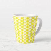 Tasse Latte Motif personnalisé point carré (Angle droit)