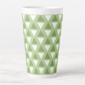 Tasse Latte Motif simple vert pastel (Devant)