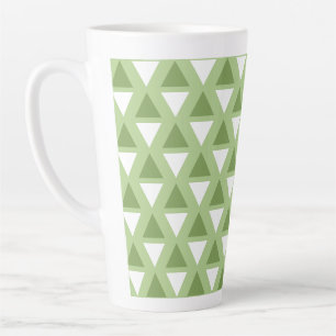 Tasse Latte Motif simple vert pastel