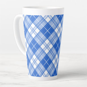 Tasse Latte Motif Tartan Brun Blanc yxm0uat9