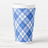 Tasse Latte Motif tatan bleu foncé yxm0uat9 diagonale (Devant)