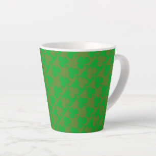 Tasse Latte Motif Trèfle