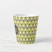 Tasse Latte Motif triangles (Devant)