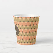 Tasse Latte Motif triangles (Devant)