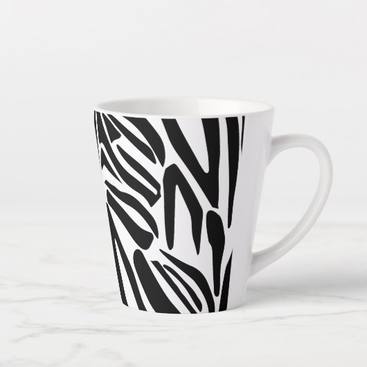 Tasse Latte Motif zèbre (Droite)