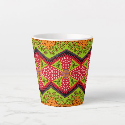 Tasse Latte motif zigzag (Devant)